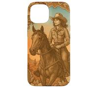 Vintage Cowgirl Cheval Western Rétro Rodéo Queen Coque pour iPhone 15