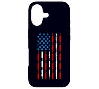 Vintage Cricket Player American Flag 4th of July,Cricketer Coque pour iPhone 17