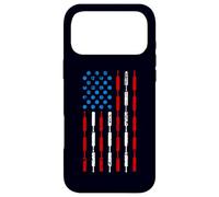 Vintage Cricket Player American Flag 4th of July,Cricketer Coque pour iPhone 17 Pro Max