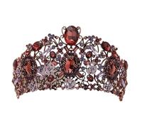 Vintage Crystal Crown Tiara Rhinestone Prom Diadem For Women Bridal Wedding Hair Accessories Jewelry pour Mariages(Color 02)