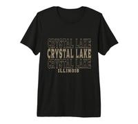 Vintage Crystal Lake Illinois T-Shirt Haut de Gamme