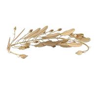 Vintage Crystal Pearl Band Bride Tiara Headpiece Gold Color Leaf Hair Bijoux de mariage Couronnes Accessoires de cheveux Veaux Bridal