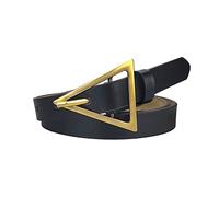 Vintage cuir mince ceinture Triangle boucle femmes pantalons ceinture 100/110/120cm accessoires vestimentaires