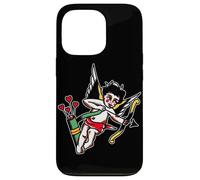 Vintage Cupidon American Traditional Tattoo Flash Coque pour iPhone 13 Pro