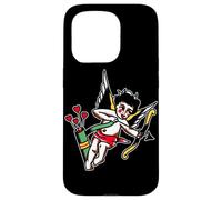 Vintage Cupidon American Traditional Tattoo Flash Coque pour iPhone 15 Pro