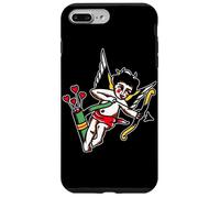 Vintage Cupidon American Traditional Tattoo Flash Coque pour iPhone 7 Plus/8 Plus