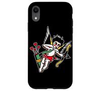 Vintage Cupidon American Traditional Tattoo Flash Coque pour iPhone XR