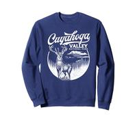 Vintage Cuyahoga Valley National Park Retro Stag Sweatshirt