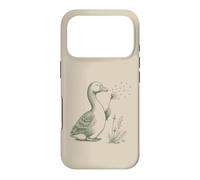 Vintage Dandelio Flower Goose Lovers Nature Femmes Graphique Coque pour iPhone 17 Pro