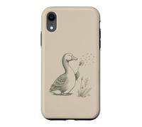 Vintage Dandelio Flower Goose Lovers Nature Femmes Graphique Coque pour iPhone XR