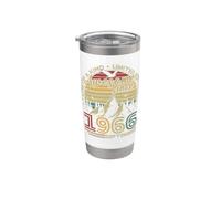 Vintage D'anniversaire 60 Ans Cadeau Née En Septembre 1966 Gobelet isotherme en acier inoxydable double paroi