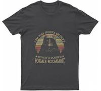Vintage Dark Helmet - Funny Rick Moranis Tee - Classic Movie Shirt - I Am Your Fathers Brothers Spaceball T-Shirt Black(Large)