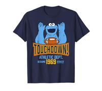 Vintage de l'équipe de Football américain Sesame Street Cookie Monster T-Shirt