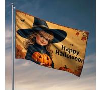 Vintage Decor Happy Halloween! Drapeau Décoration d'intérieur pour homme Décoration de bière pour homme (30 x 45 cm)