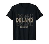 Vintage Deland, Floride T-Shirt Graphique avec Valeur, Homme, Noir, S