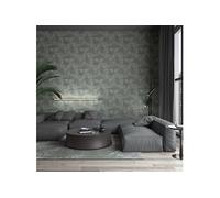 Vintage Deluxe Papier Peint Graphic Circle Look Gris et Marron Décoration