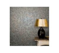 Vintage Deluxe Papier Peint Stucco Look Marron et Gris Décoration Chambre