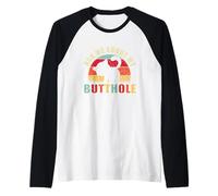 Vintage Demandez-Moi à Propos de Mes Fesses de Chat Butthole Manche Raglan