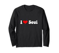 Vintage des années 70 I Heart Soul Manche Longue