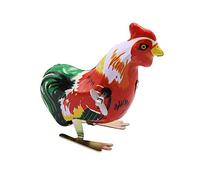 Vintage dessin animé coq coq mécanique jouet liquidation sautant cadeau nostalgique rétro à la main fer barre fer coq saut 80 poste fer jouet collection fenêtre maison excellent etSpéc