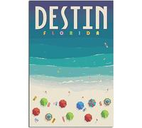 Vintage Destin Florida Rétro Mur Art Toile Affiche Art Imprimer Accueil Décoration Chambre Décoration Sans cadre 30x45cm