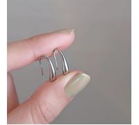 Vintage Deux Façons De Porter Des Boucles D'Oreilles En Métal Goutte D'Eau Pour Les Femmes Nouveau À La Mode Simple Coréen Bo[J60]