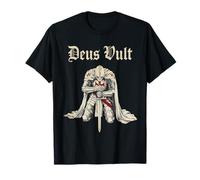 Vintage Devout Templier Croisade Chevalier Deus Vult T-Shirt