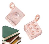 Vintage Dice Pendant, Zinc Alloy Necklace Charm, Lightweight Unisex Accesso | Lightweight Dice Chain Purse Charm, Stylish Unisex Pendant For Men & Women, Ideal For Adults, Friends, Backpacks, Tote Bags