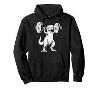 Vintage Dinosaure Haltérophilie Gym T-Rex Deadlift Drôle Sweat à Capuche