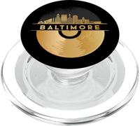 Vintage Disco-Musique 80s 90s Party Skyline-Baltimore PopSockets PopGrip pour MagSafe