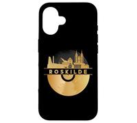 Vintage Disco-Musique 80s 90s Party Skyline-Denmark-Roskilde Coque pour iPhone 16