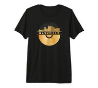 Vintage Disco-Musique 80s 90s Party Skyline-Nashville T-Shirt Haut de Gamme