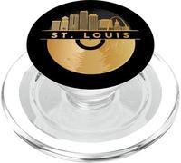Vintage Disco-Musique 80s 90s Party Skyline-Saint-Louis PopSockets PopGrip pour MagSafe