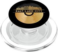 Vintage Disco-Musique 80s 90s Party Skyline-Salt-Lake-City PopSockets PopGrip pour MagSafe