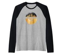 Vintage Disco-Musique 80s Party Skyline-København-Copenhagen Manche Raglan