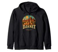 Vintage Djanet Algérie Souvenir de Voyage Cadeau Monument Sweat à Capuche