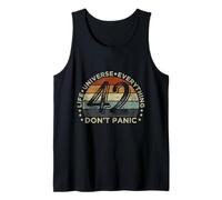 Vintage Don't Panic Life The Universe and Everything 42 Débardeur
