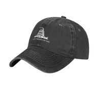 Vintage Dont Tread on Me Flag Casquette de Baseball Unisexe en Détresse Denim Délavé Snapback Chapeau Voyage en Plein Air Déstructuré Doux Chapeaux Casquette