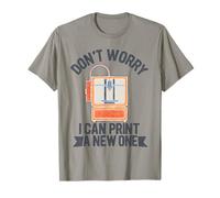Vintage Don't Worry I Can Print a New One Impression 3D Amusante T-Shirt