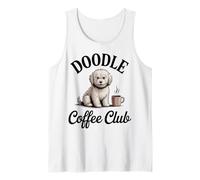 Vintage Doodle Coffee Club Cute Dog Coffee Graphique Débardeur