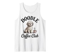 Vintage Doodle Coffee Club Dog Lover Coffee Graphique Débardeur