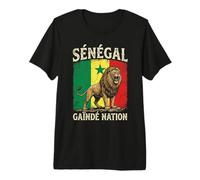 Vintage Drapeau sénégalais Racines du Sénégal T-Shirt Haut de Gamme