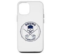 Vintage-Drummer Batterie Batteur Musicien Tambours Batteur Coque pour iPhone 12/12 Pro