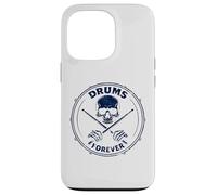 Vintage-Drummer Batterie Batteur Musicien Tambours Batteur Coque pour iPhone 13 Pro