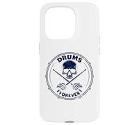Vintage-Drummer Batterie Batteur Musicien Tambours Batteur Coque pour iPhone 15 Pro