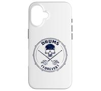 Vintage-Drummer Batterie Batteur Musicien Tambours Batteur Coque pour iPhone 16