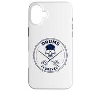 Vintage-Drummer Batterie Batteur Musicien Tambours Batteur Coque pour iPhone 16 Plus