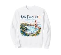 Vintage du Golden Gate Bridge de San Francisco en Californie Sweatshirt