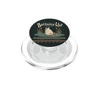 Vintage Duck Hunting Marsh Humour Bottoms Up PopSockets PopGrip pour MagSafe