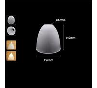 Vintage E27 Frost White Glass Shade Replacement with 4.2cm Opening, Frosted 42mm Hole Bell Shaped Lampshade for Pendant Lighting(15 D15.2cm)